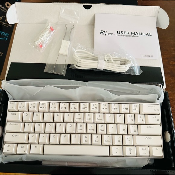 RK61 Wired 60% Mechanical Gaming Keyboard RGB Backlit Ultra-Compact Hot-Swappabl - Picture 2 of 10